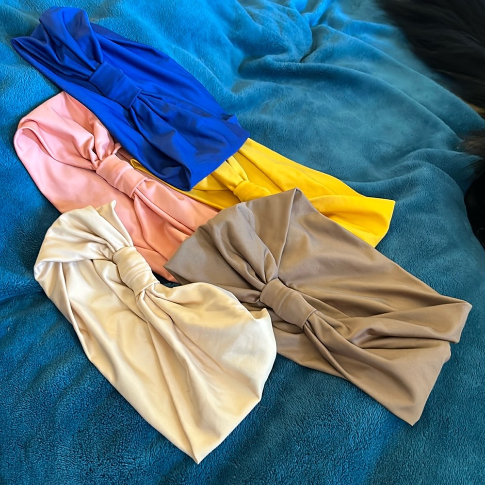 5 Polyester head scarfs